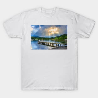 Jetty on Lake Windermere at Waterhead, Ambleside, Cumbria T-Shirt